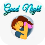 animated good night stickers android application logo